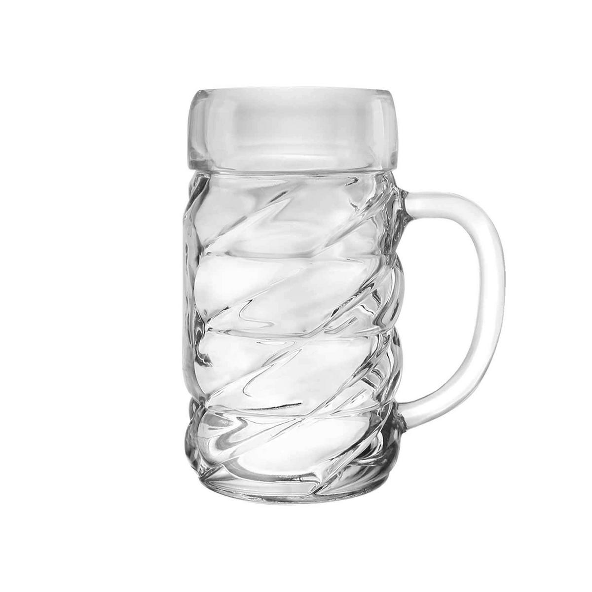 BIERKRÜGE Diamond transparent 4er Set - Transparent, Glas (0.001L) - Stölzle Lausitz