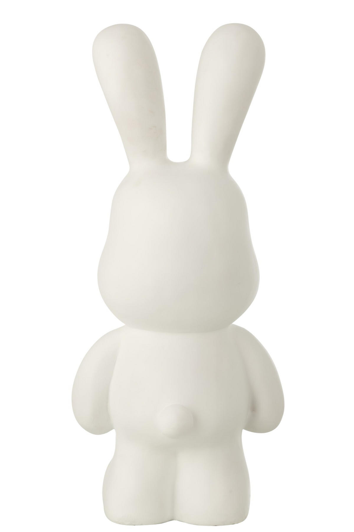 DEKOOBJEKT KANINCHEN EDDY Weiß - Weiß, Glas/Naturmaterialien (20.5/59.5/26cm) - J-Line