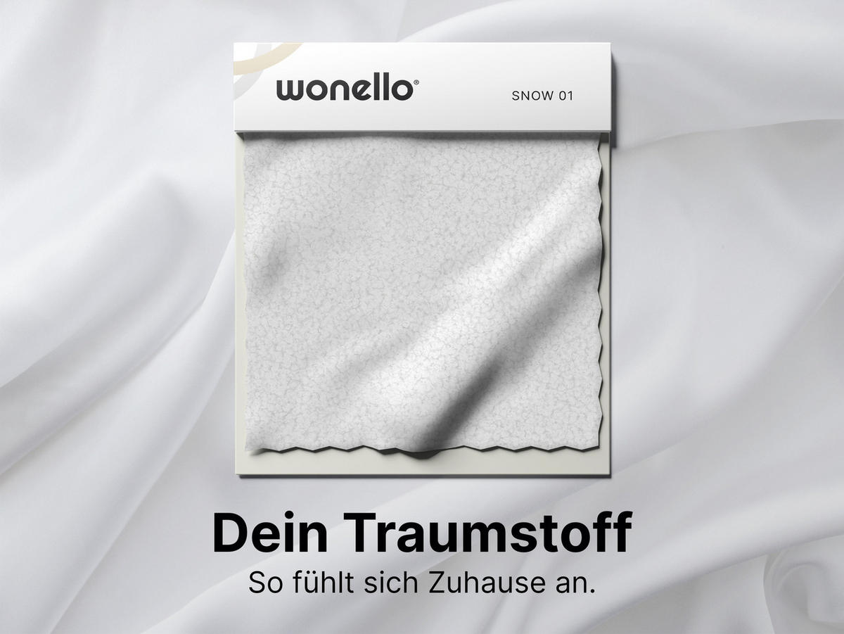 POLSTERBETT Milia 2 Off-White 160/200 cm Boucle mit Bettkasten - Weiß, Textil/Metall (160/200cm) - wonello