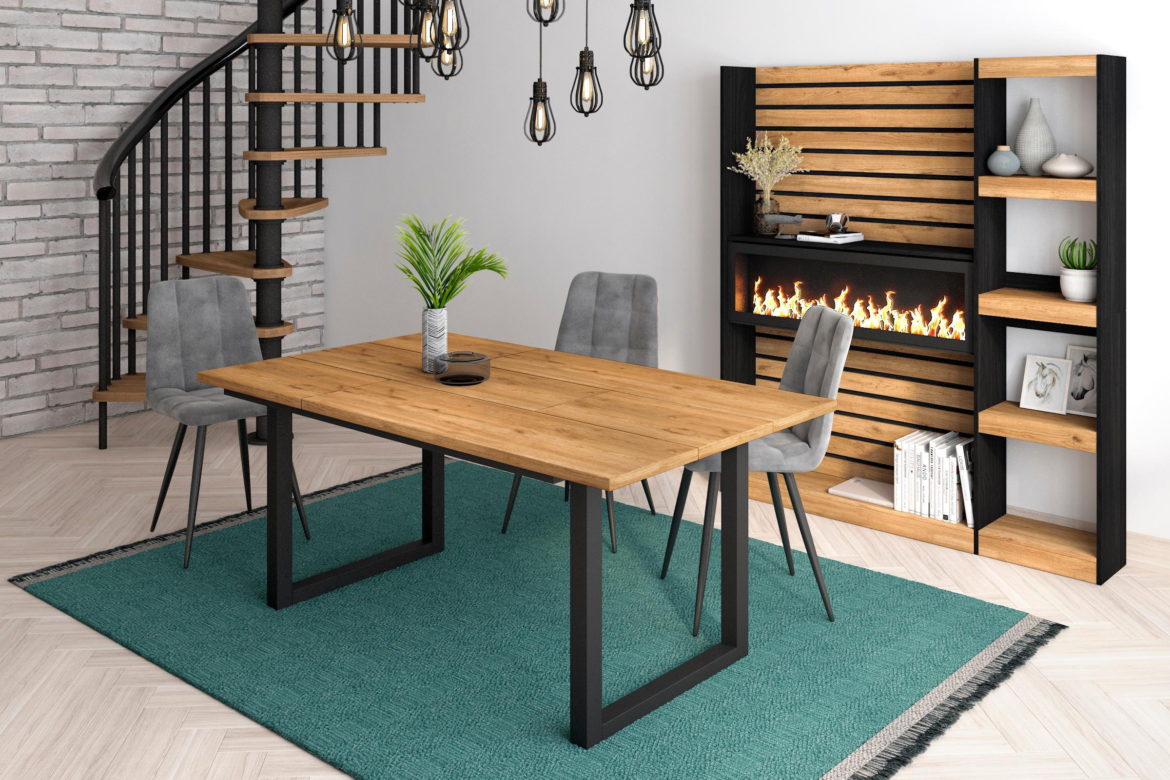 ESSZIMMERTISCH für 8 Gäste, eiche, 167/90/75cm - Eichefarben, Holzwerkstoff (90/167/75cm) - Skraut Home