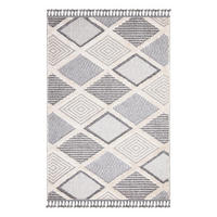 KURZFLOR-TEPPICH Valencia 731 Graublau/ Creme 120x170 cm - Blau/Creme, Textil (120/170cm) - carpet city