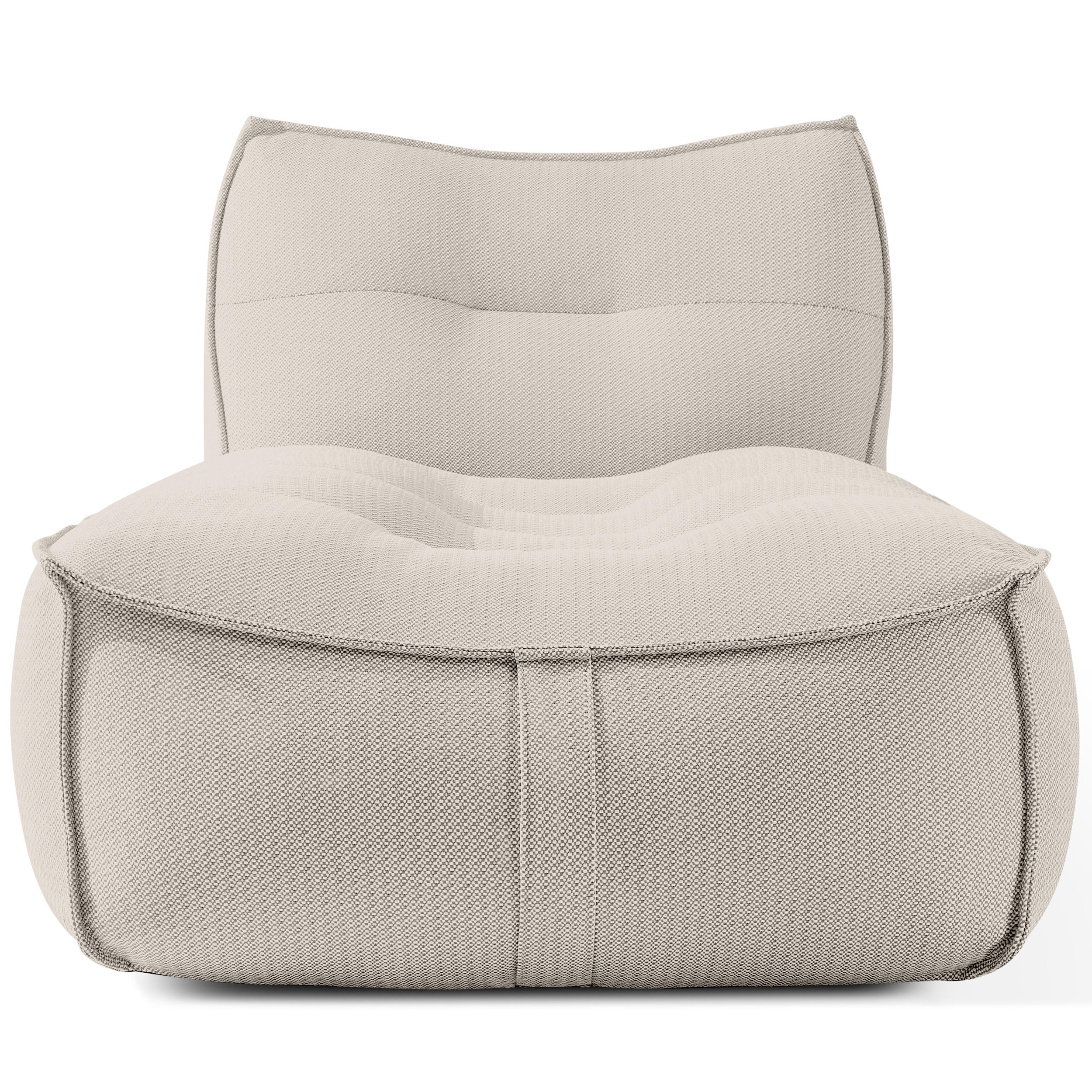 GARTENLIEGE LOVIA Sonnenliege, Dunkelbeige/Weiß - Beige, Textil (90/82/174cm) - KONSIMO®