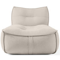 GARTENLIEGE LOVIA Sonnenliege, Dunkelbeige/Weiß - Beige, Textil (90/82/174cm) - KONSIMO®