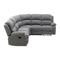 RELAXSOFA - 5 Personen - stoff - grau Rieti - Grau, Textil (229/100/229cm) - Vente-Unique