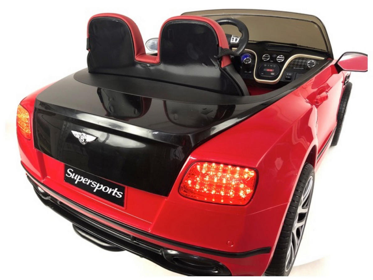 KINDER ELEKTROAUTO Bentley Supersports Rot - Rot, Kunststoff (132/87/55cm) - TPFLiving