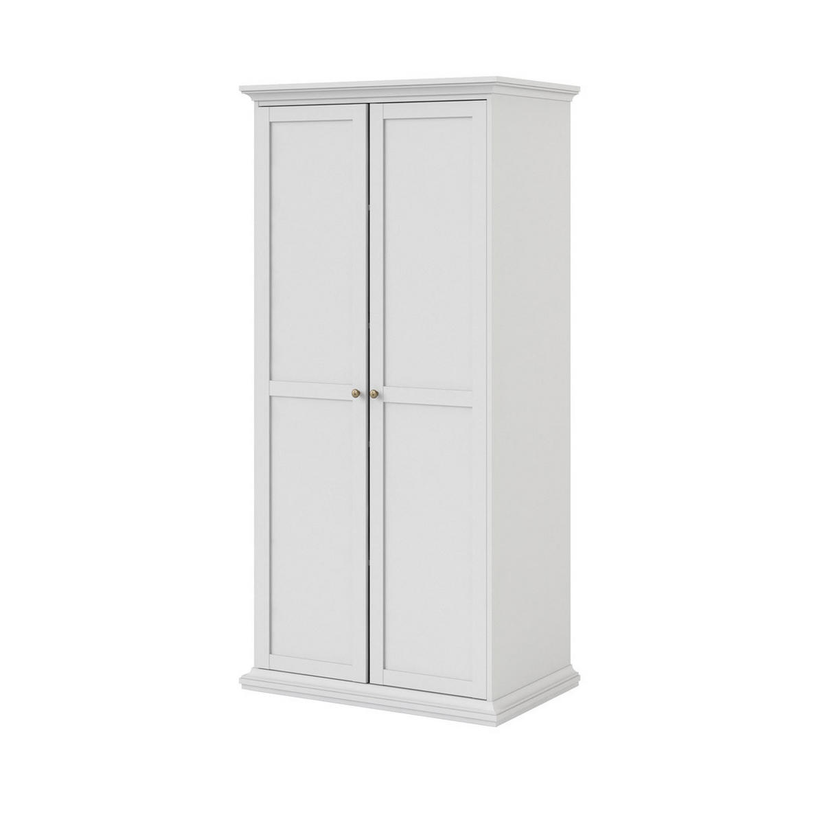 KLEIDERSCHRANK Weiß - Weiß, Holzwerkstoff (97/201/61cm) - ebuy24