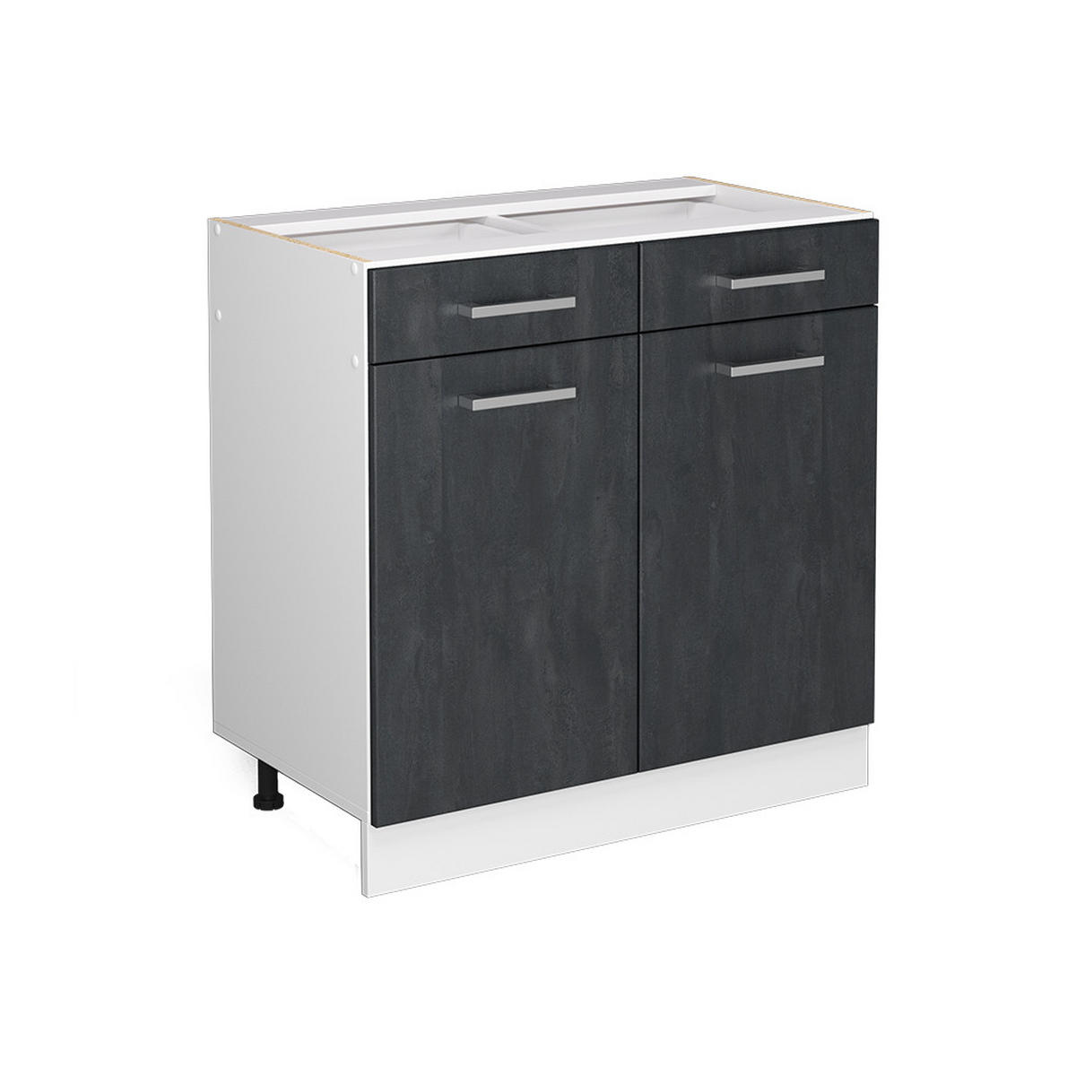 KUCHYŇSKÁ DVÍŘKA R-Line Černý beton - černá, kompozitní dřevo (79.2/70.8/1.6cm) - Vicco