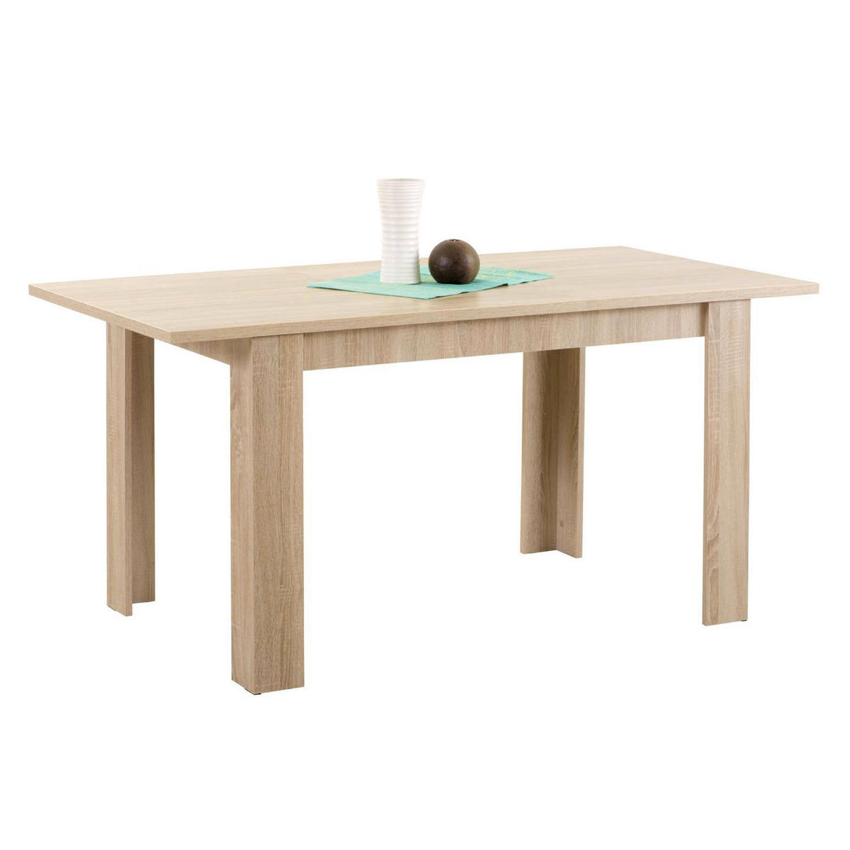 ESSTISCH in Holzwerkstoff 120-153/80/75 cm ausziehbar - Braun, Holz (80/120/75cm) - Homestyle4u
