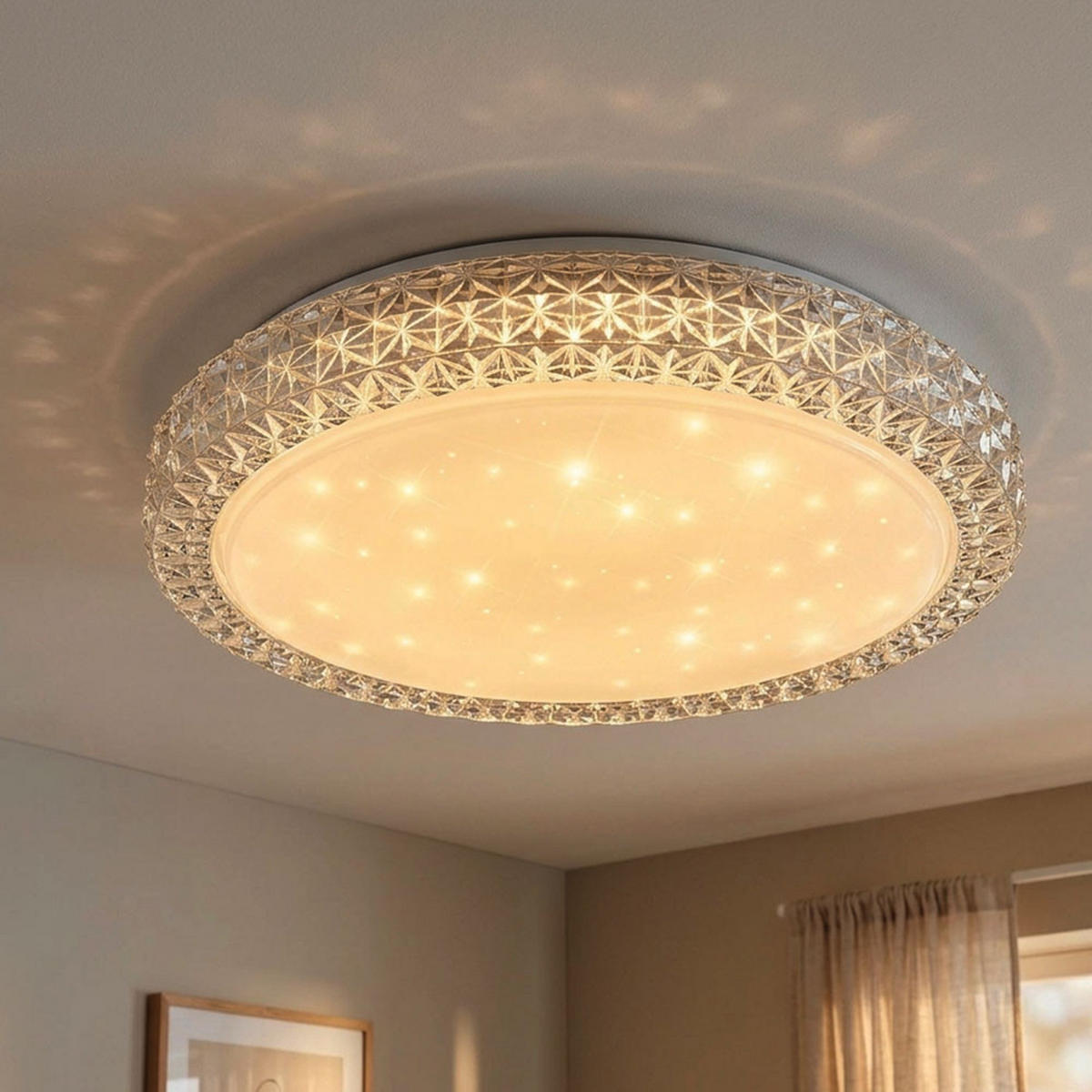 LED DECKENLEUCHTE Metall Acryl Anthrazit - Anthrazit, Metall (40/40/10.5cm)