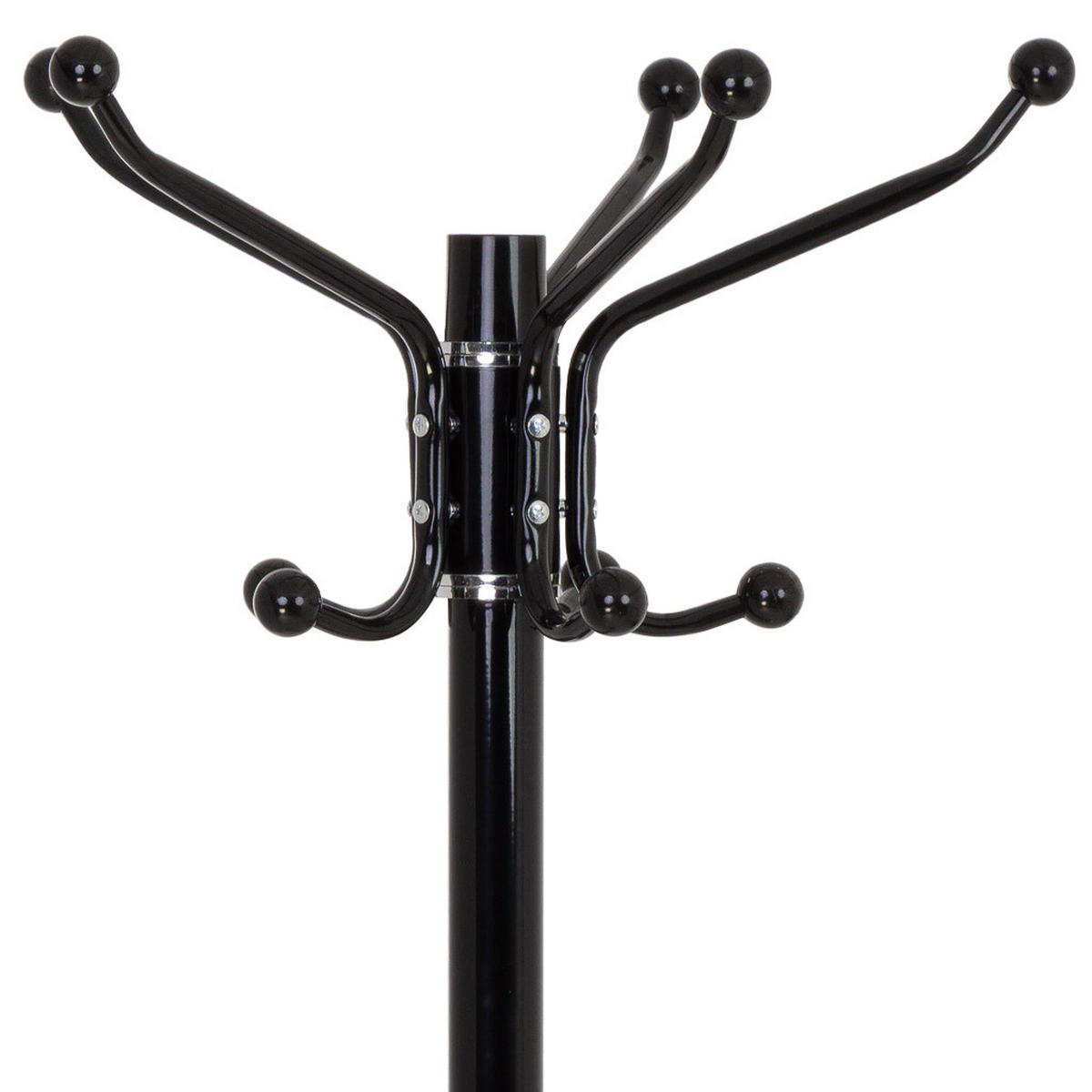 GARDEROBE aus metall 36x172cm - Schwarz, Metall (36/172/36cm) - Wanderlust