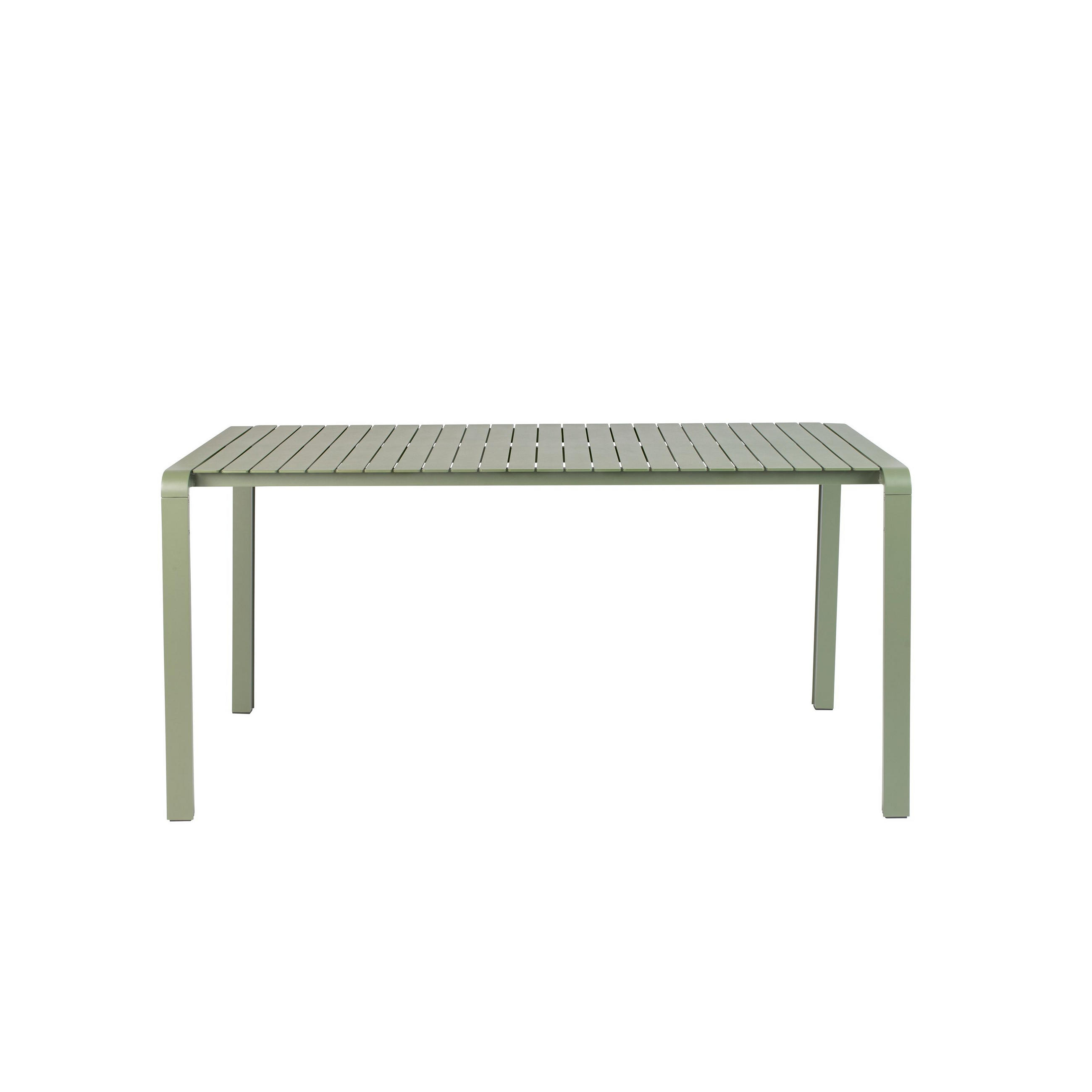 GARTENTISCH Vondel 168,5x87 cm Grün - Grün, Metall (168.5/87.2/75cm) - Zuiver