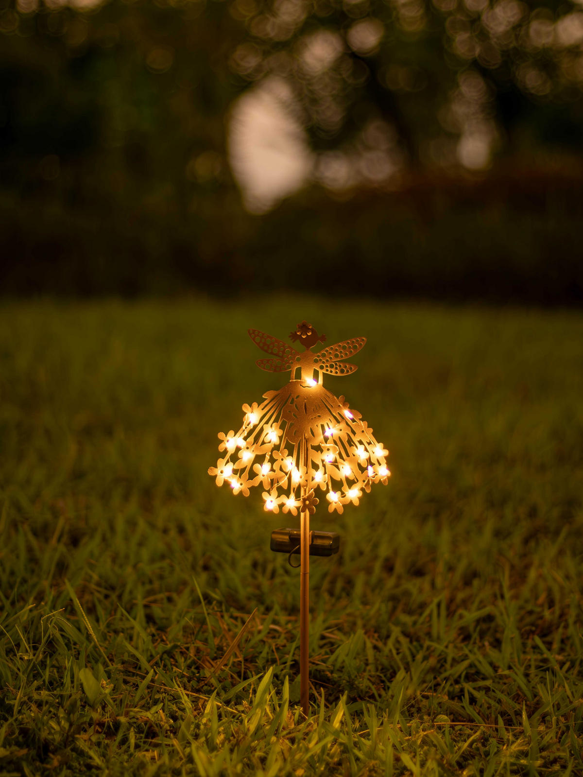 LED-SOLAR-GARTENSTECKER - mit Dämmerungssensor und wetterfestem Design für stilvolle Außendekoration, 1er-Set - Weiß, Kunststoff (3/18.5/50cm) - Northpoint