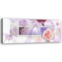 KUNSTDRUCK Rosa 120/40 cm - Pink, Textil (120/40cm) - KUNSTLOFT
