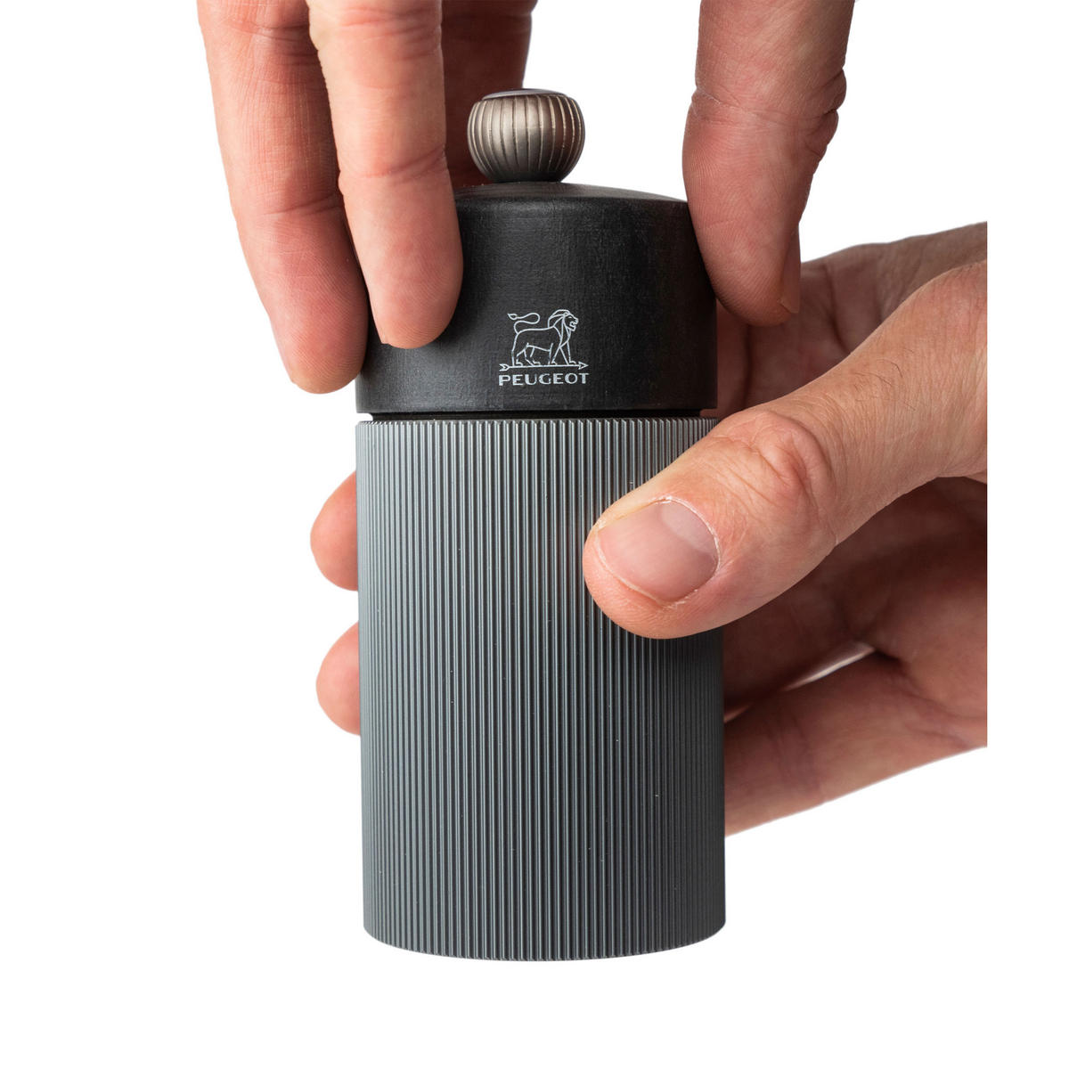 PFEFFERMÜHLE Line 12cm Buchenholz Graphit Stahlmahlwerk - Grau, Metall (5.2/12/5.2cm) - PEUGEOT