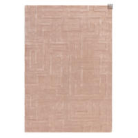 TEPPICH Moderner handgetufteter aus reiner Wolle für Wohn- und Schlafzimmer ZEMA Rosa 160 x 230 cm - Pink, Naturmaterialien (160/230cm) - Novatrend