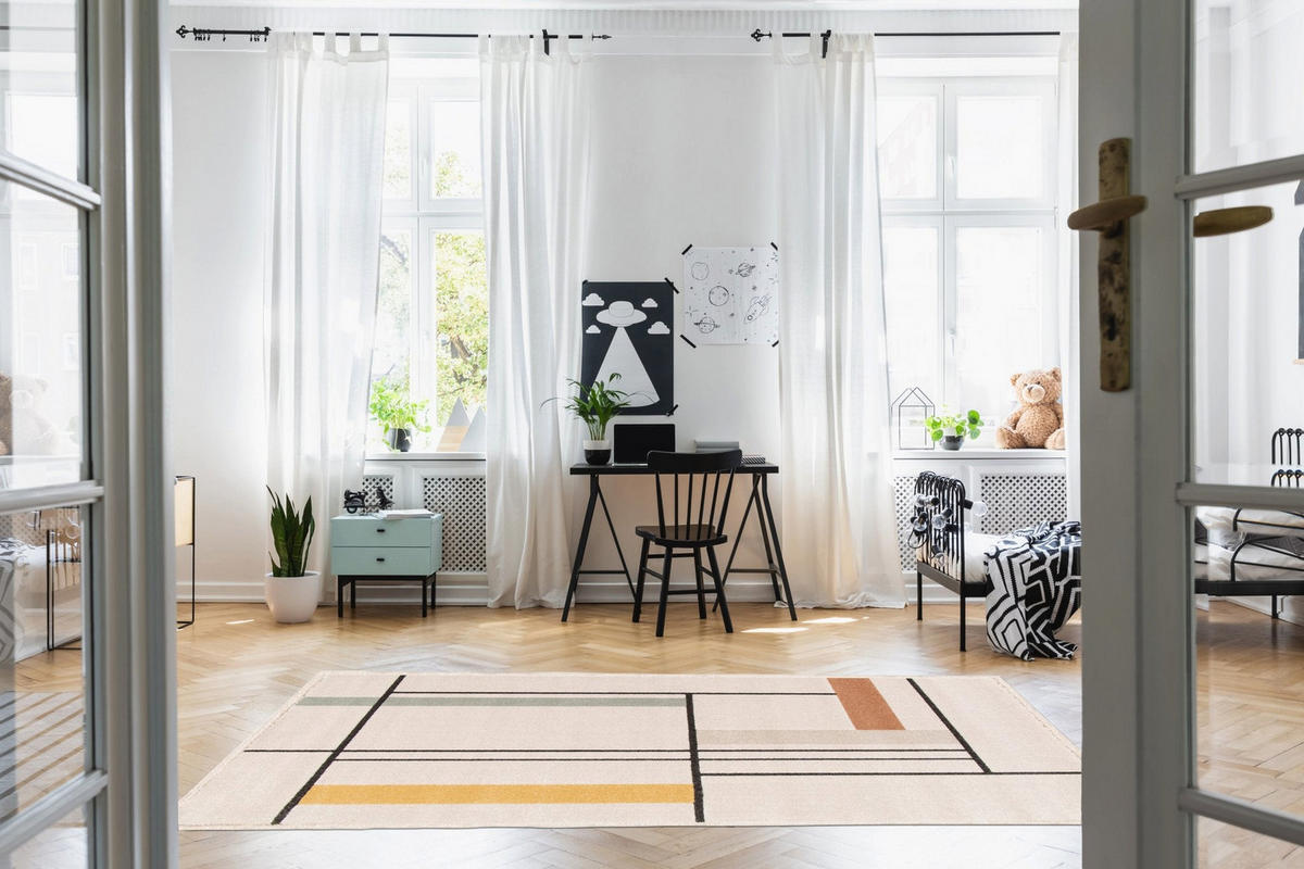 TEPPICH weich stark grafisch mehrfarbig - Multicolor, Textil (80/150cm) - AFK Living