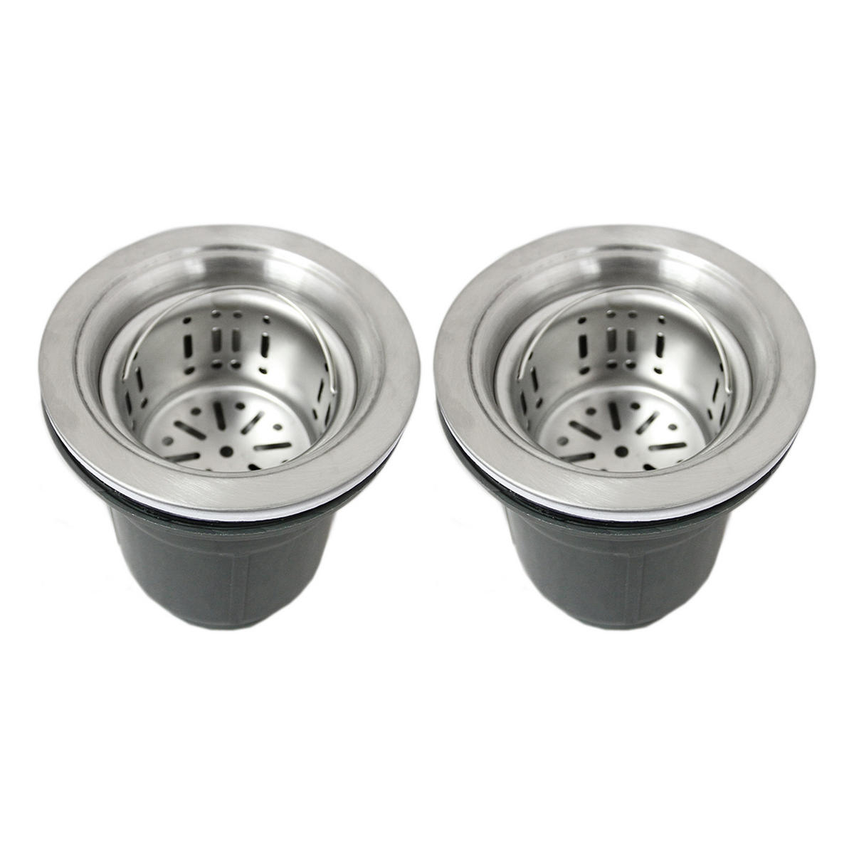 DOPPELSPÜLE Edelstahl - Alufarben, Metall (82/1/45cm) - Monstershop