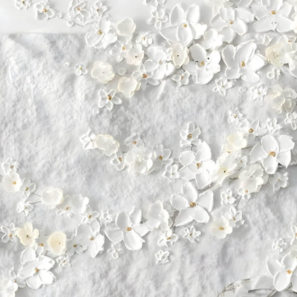 ACRYLBILD HANDGEMALT 90/60 cm - Gelb/Weiß, Holz/Textil (90/60cm) - KUNSTLOFT