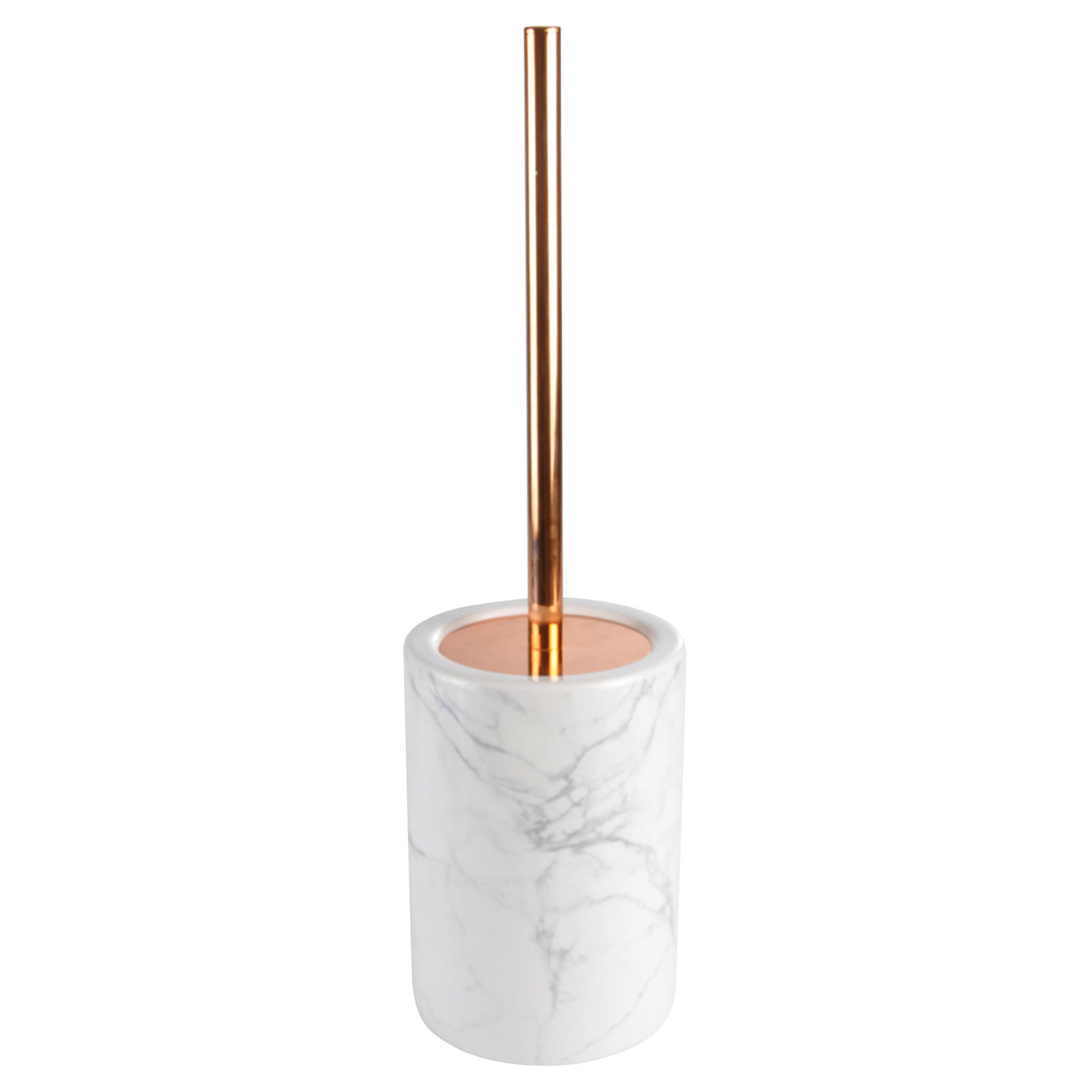 WC-BÜRSTE Keramik mit Marmor-Druck Marbre 42/12/12 cm - Weiß, Keramik (12/12/42cm) - Douceur d´intérieur