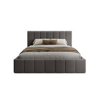POLSTERBETT Doppelbett Handorf 120x200 cm Grau - Grau, Textil (120/200cm) - Fedve