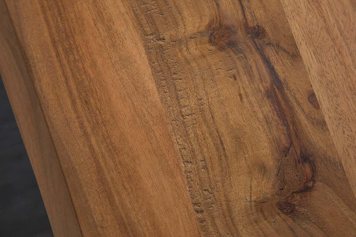 ESSTISCH MAMMUT Akazie 200cm - Schwarz/Braun, Holz/Metall (90/200/76cm) - riess-ambiente