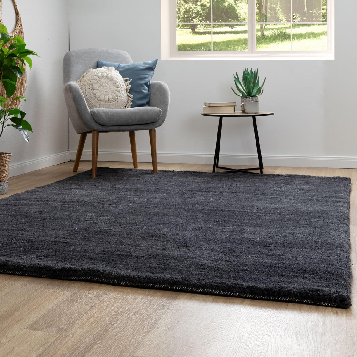 BERBERTEPPICH 200/200 cm Zagora - Schwarz, Naturmaterialien/Naturmaterialen (200/200cm) - Steffensmeier