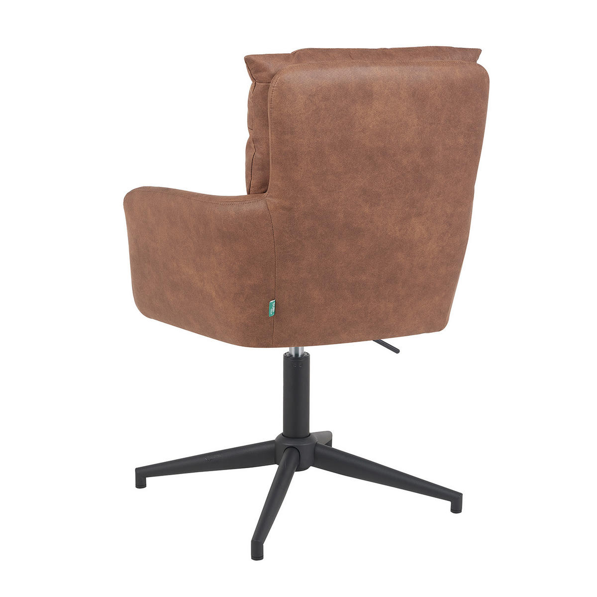 BÜROSTUHL Mika-Romy 2er-Set - Schwarz/Braun, Textil/Metall (59/91/66cm) - DUBI Möbel