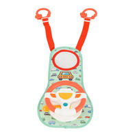 AUTOSPIELZEUG Kinderlenkrad HE0623 grün Lichter, Hupe, Autogeräusche, Spiegel, Schalthebel, Autositz - Grün, Kunststoff (18/11/21cm) - Moni