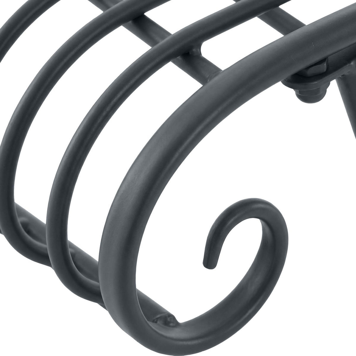 GARTENLIEGE Metall Anthrazit - Anthrazit, Metall (156/78/46cm) - CLP