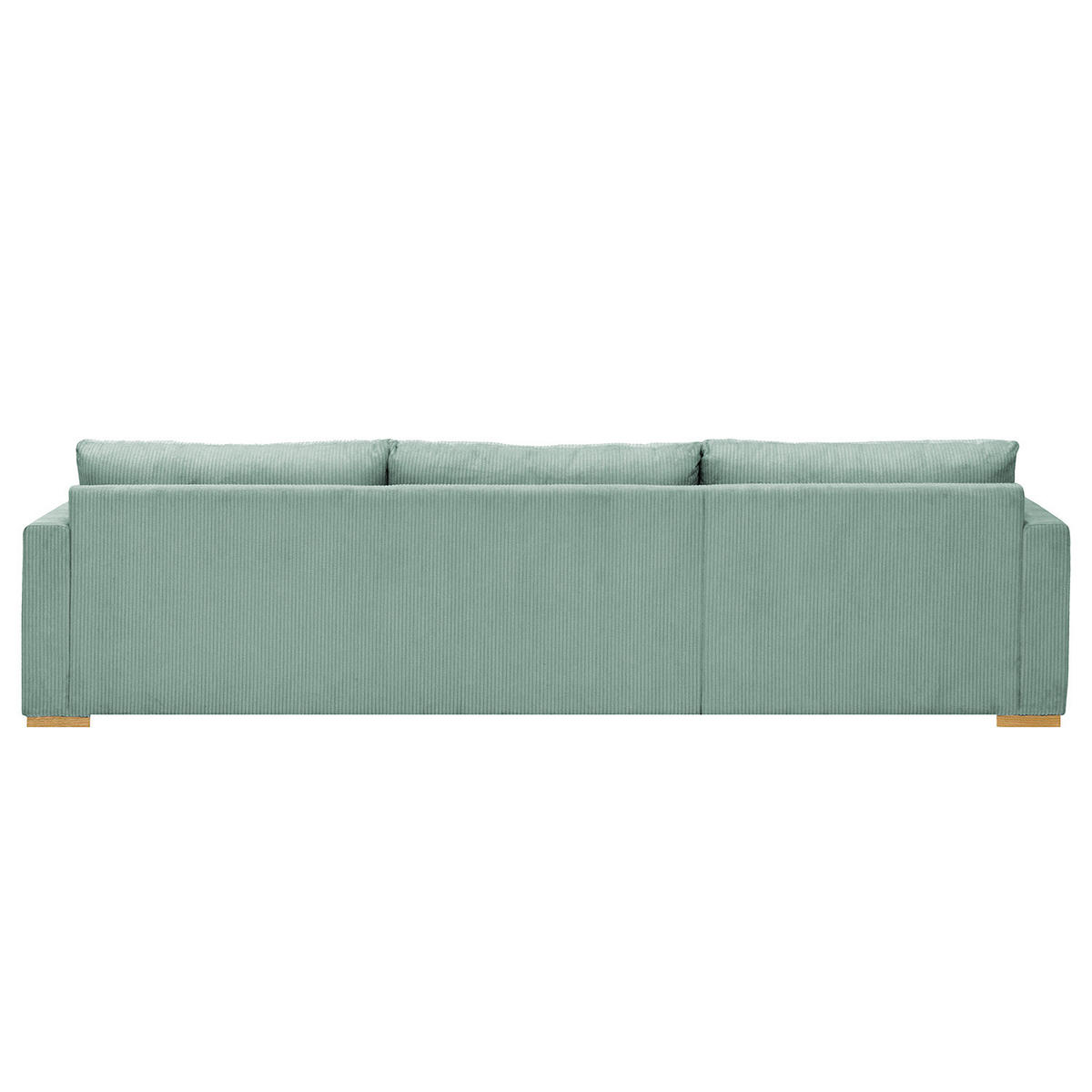 ECKSOFA mit Longchair - Blau, Textil (299/164cm) - home24