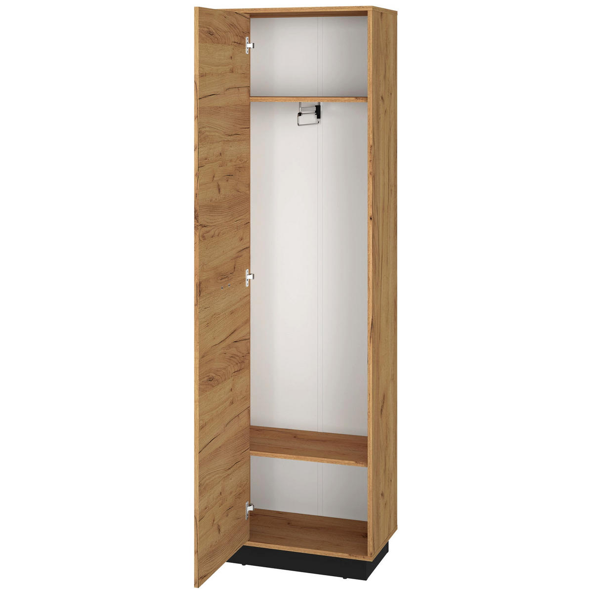 KLEIDERSCHRANK Vasco Eiche 60 cm - Eichefarben, Holzwerkstoff (60/199.5/33.4cm) - Homebook