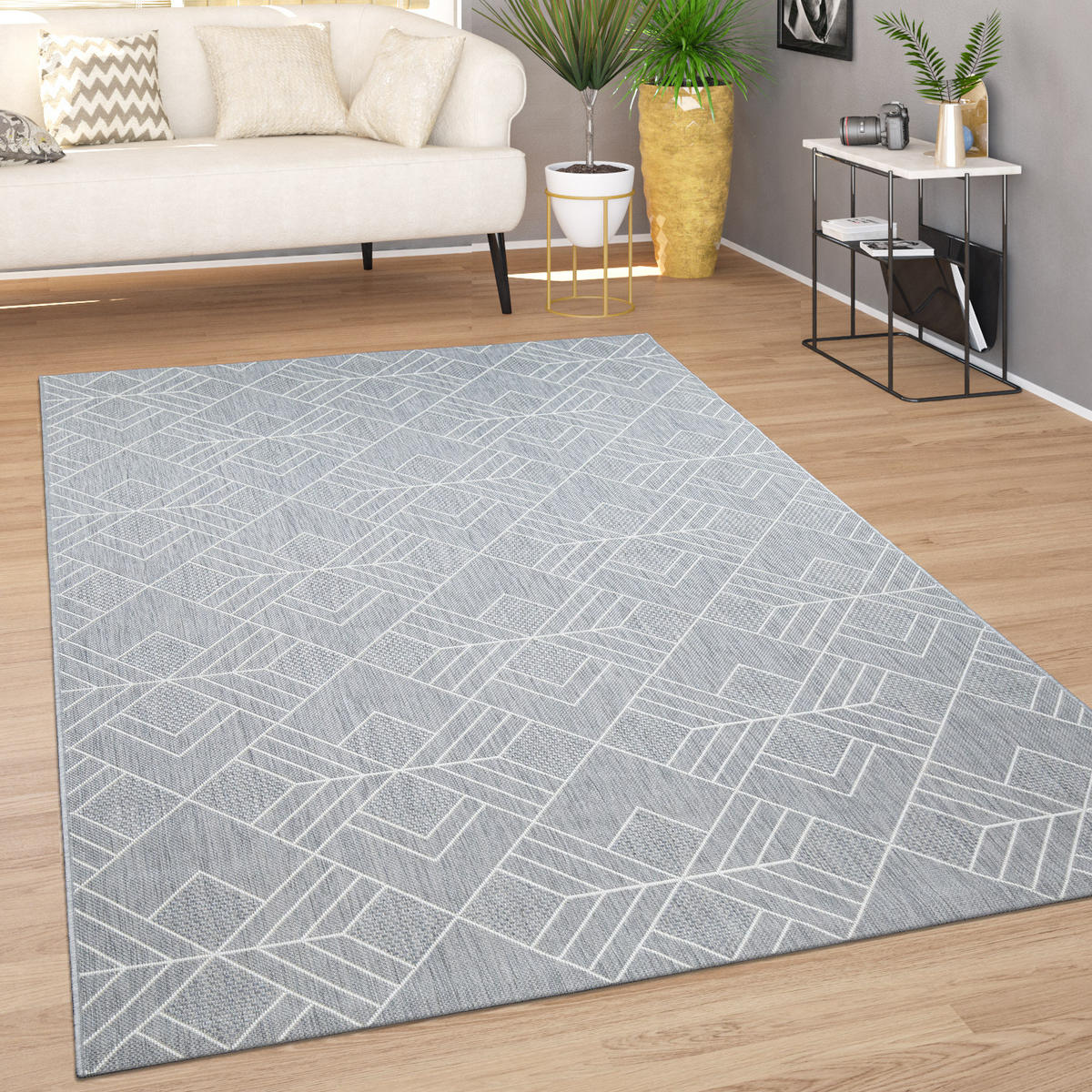 OUTDOORTEPPICH 60/110 cm Hasselt 781 - Grau, Textil (60/110cm) - Paco Home