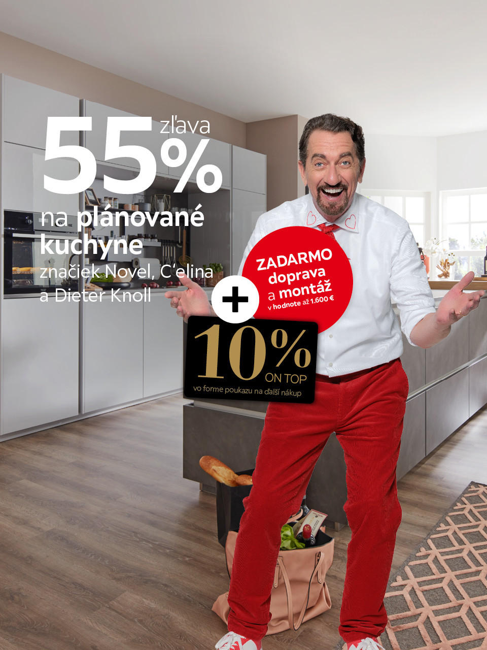 zľava 55 % na kuchyne + ďalšie výhody