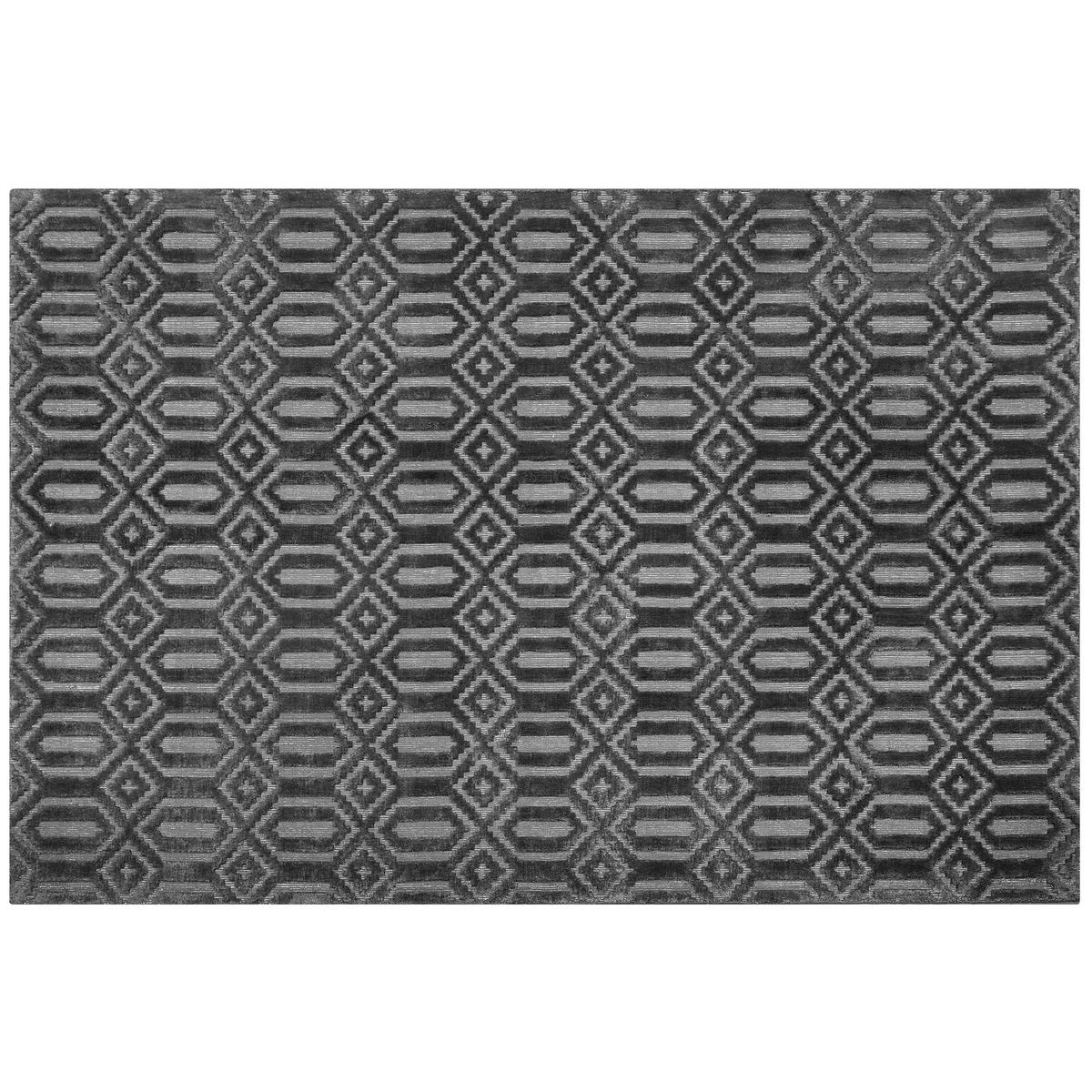 KURZFLOR-TEPPICH Adatepe 230/160 cm - Grau, Naturmaterialien (160/230cm) - Beliani
