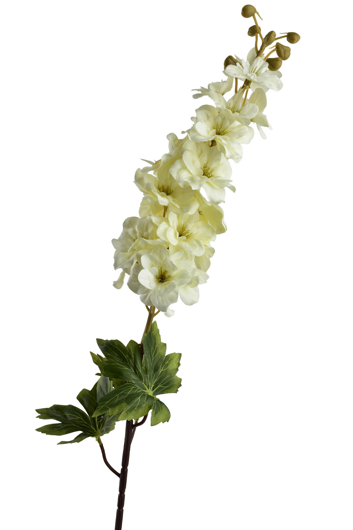 UMĚLÁ KVĚTINA Viridis, ostrožka - krémová, plast (85cm) - Mondex