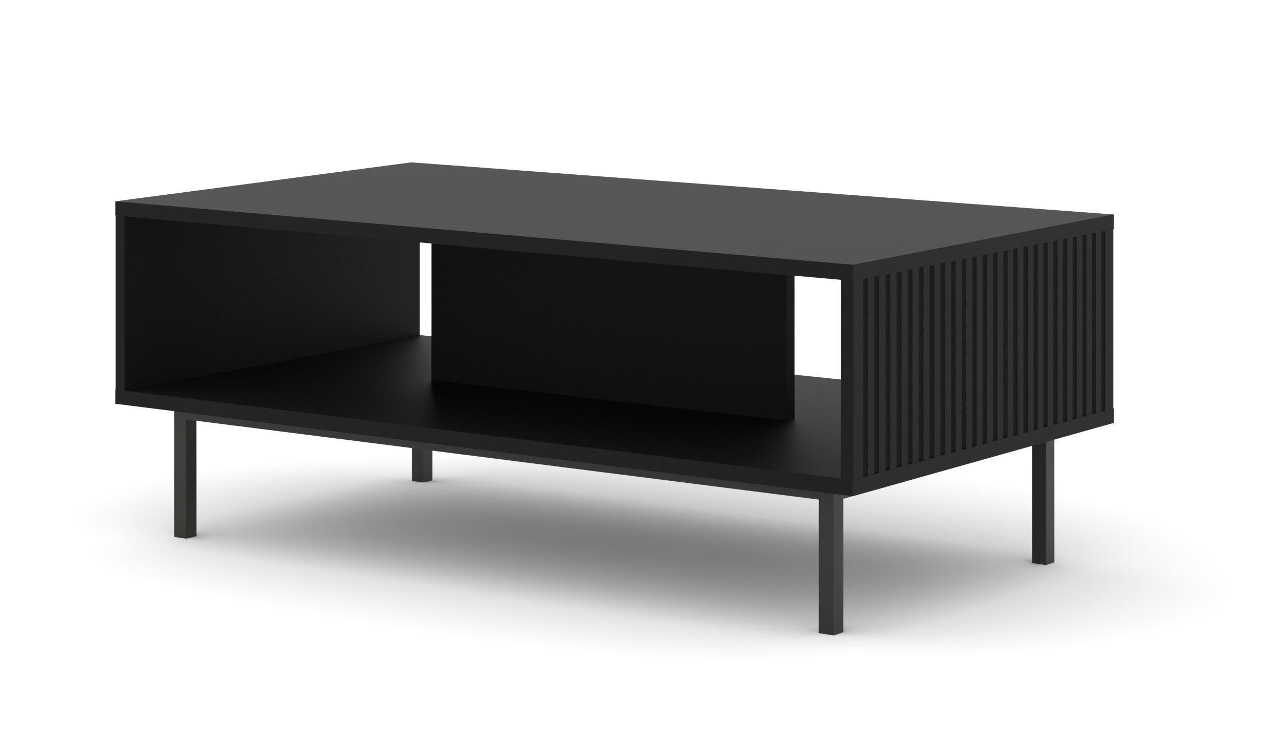 COUCHTISCH SCHWARZ - Schwarz, Holzwerkstoff (60/90/45cm) - FURNLUX