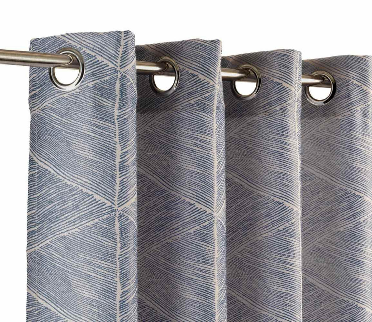 ÖSENVORHANG Julien navy 140x250cm - Blaugrau, Textil (140/250cm) - Esprit