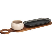 SNACKSCHALEN Tablett Rori Mehrfarben 7,5/7,5/5,5 cm - Multicolor, Keramik (7.5/5.5/7.5cm) - Excellent Houseware