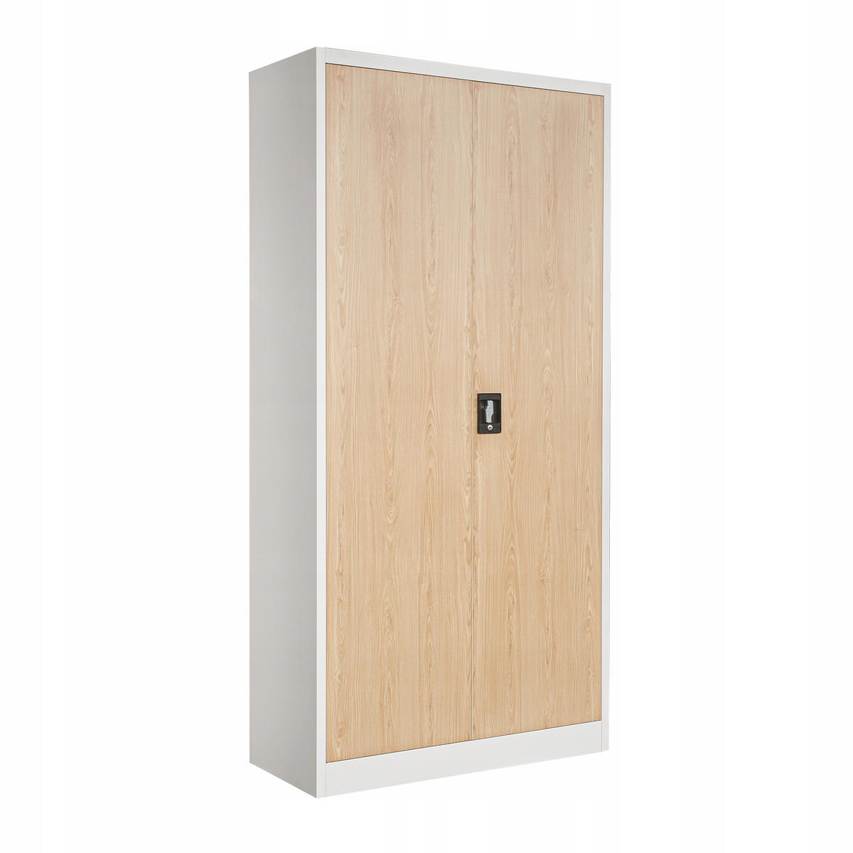 AKTENSCHRANK JAN H - Beige/Weiß, Metall (90/195/40cm) - Jan Nowak