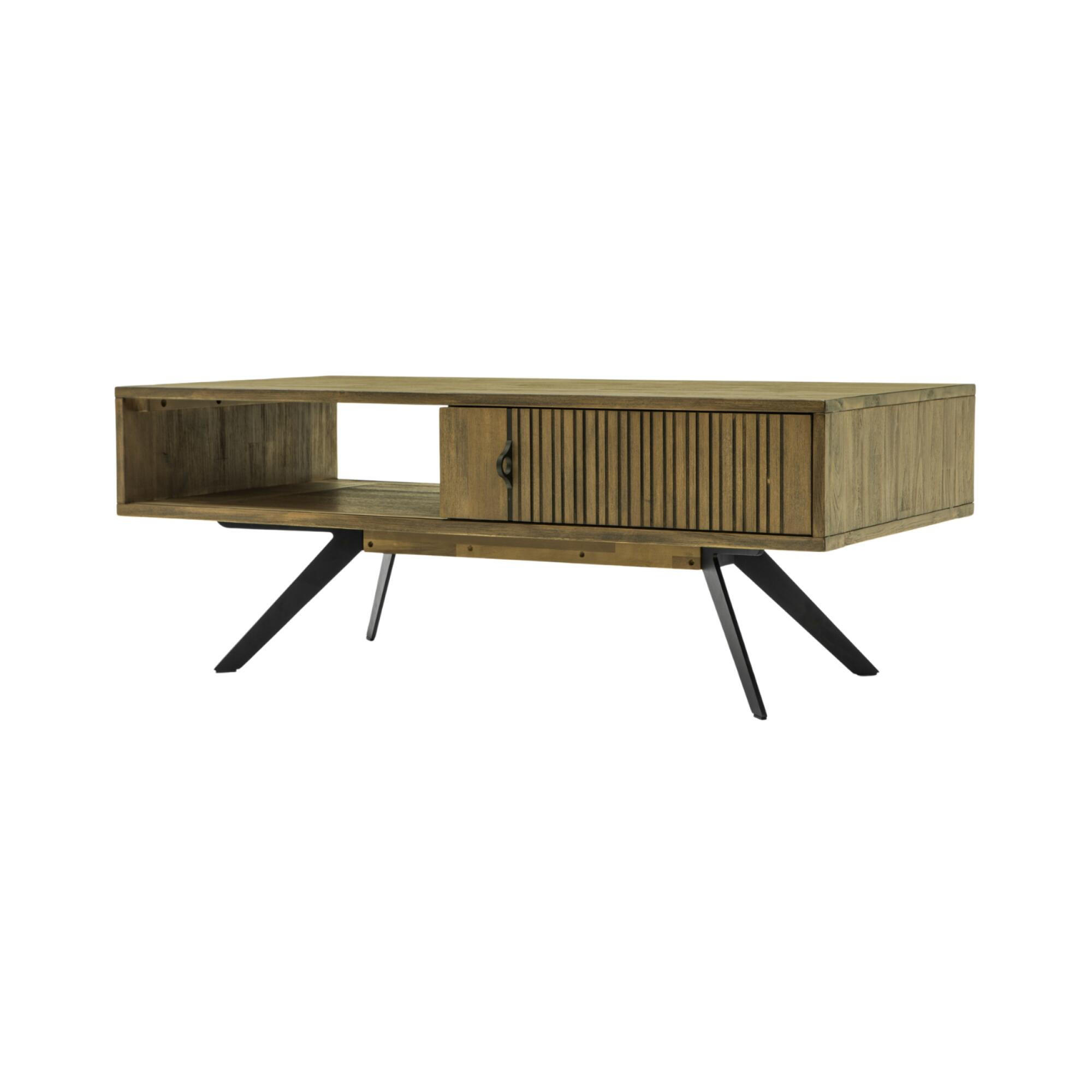 COUCHTISCH MASSA Braun 120x60x45 cm - Braun, Holz (60/120/45cm) - FURNLUX