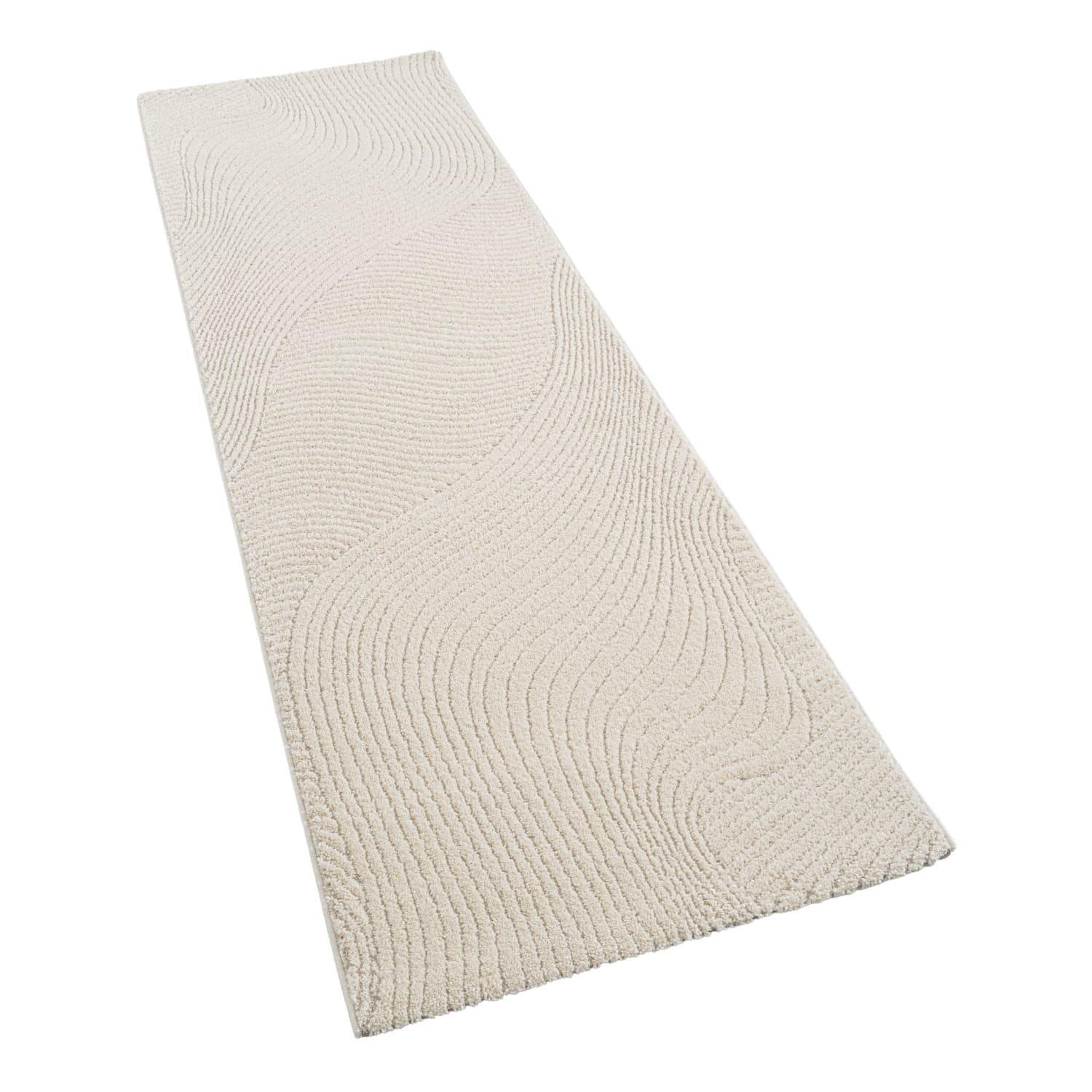 KURZFLOR-TEPPICH AURA 704 CREME 80X150 - Creme, Kunststoff (80/150cm) - Paco Home