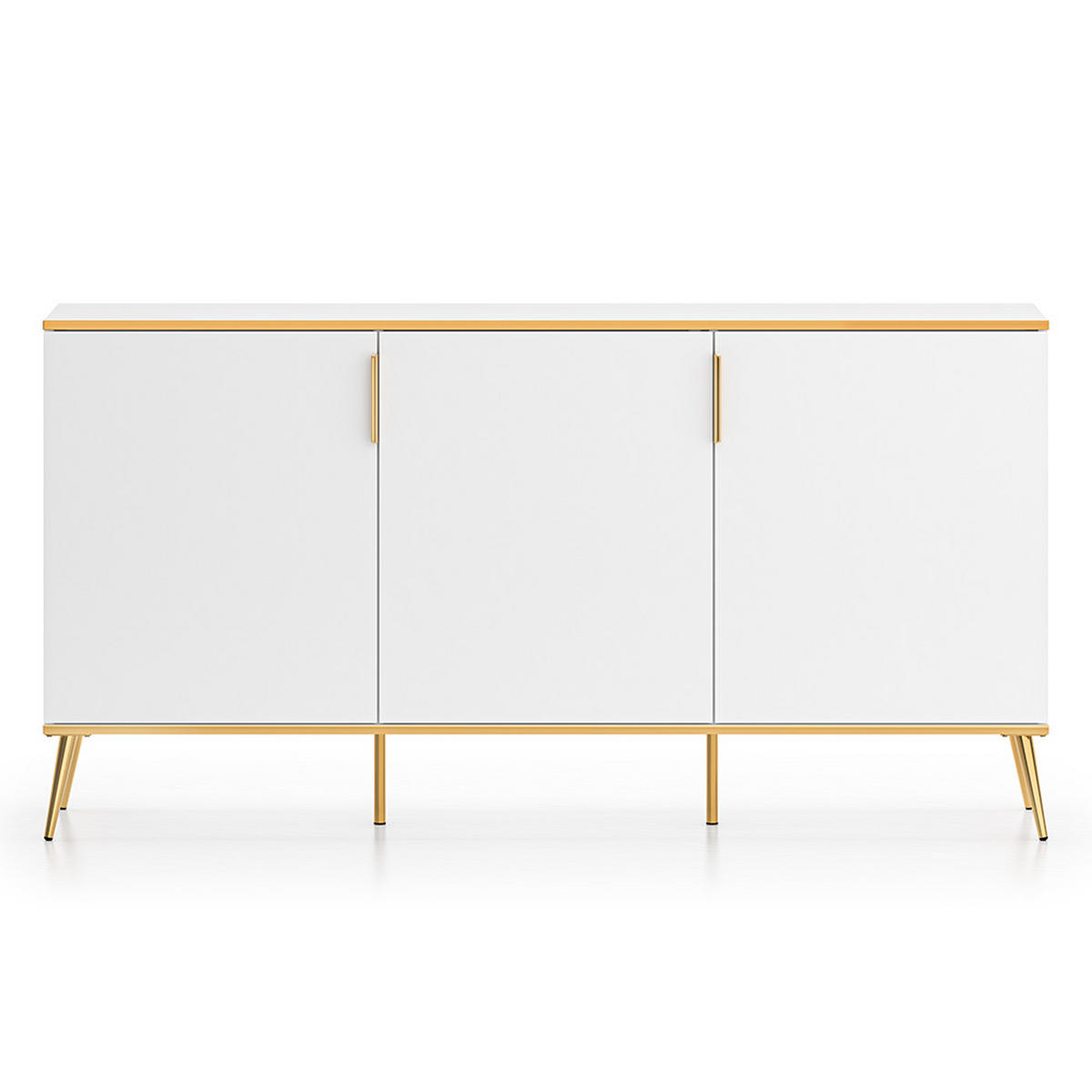 WOHNZIMMER-SET 2-TLG. Vlora-131 - Weiß, Holzwerkstoff (225/195/40cm) - Lomado