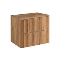 BADEZIMMERSCHRANK: Craft-Eiche, Platte Craft-Eiche, 60,8 x 44,2 x 50 cm - Eichefarben, Holzwerkstoff (60.8/48.4/44.2cm) - 3XE LIVING