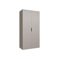 DREHTÜRENSCHRANK Malaga 100 - Kaschmir, Holzwerkstoff (100/202/52cm) - MIRJAN24