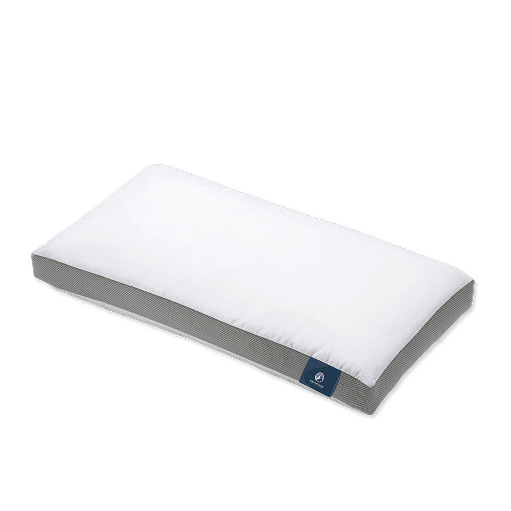 KOPFKISSEN kühlend COOL HEAD, Nackenstützkissen, 40x80 mit 6cm Aussensteg, Rücken- & Seitenschläfer - Weiß, Textil (40/80cm) - casimum