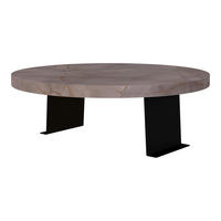 SOFATABLETT Kuleskyd - Grau, Holzwerkstoff/Metall (34/13.5/34cm) - [en.casa]