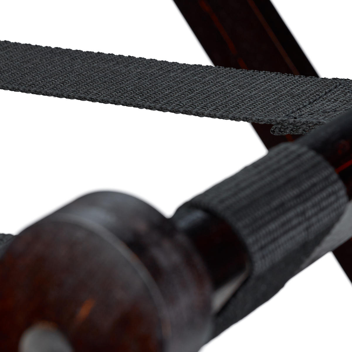 STOJAN na kufre - tmavohnedá, drevo/textil (67.5/56/42.5cm) - Relaxdays