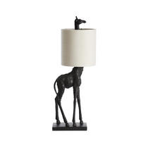TISCHLAMPE Giraffe Schwarz Ø28/68 cm - Schwarz, Kunststoff (28/20/68cm) - Light & Living