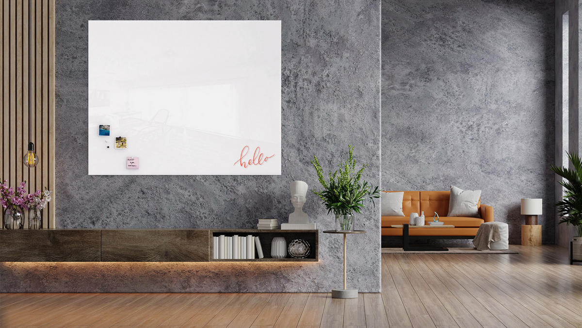 GLASBOARD - Premium SUPERWHITE Perlweiß 150x120cm - Weiß, Glas (150/120/0.7cm) - ALLboards