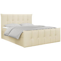 BOXBETT PREMIUM 11 200/200 Creme Kunstleder - H4 - Creme, Holz/Textil (200/200cm) - MKS